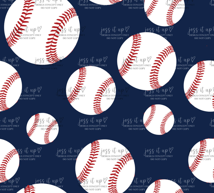 Navy Baseball Pattern