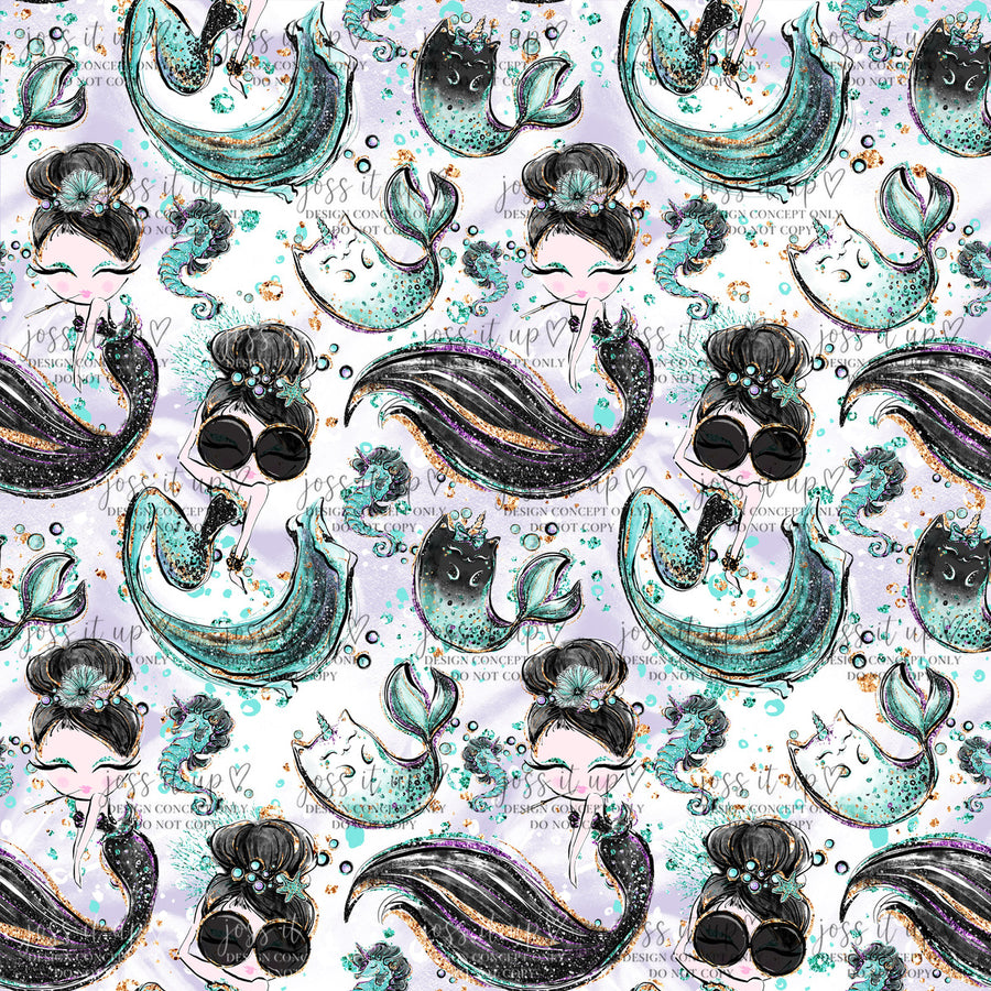 Teal Mermaid Girls