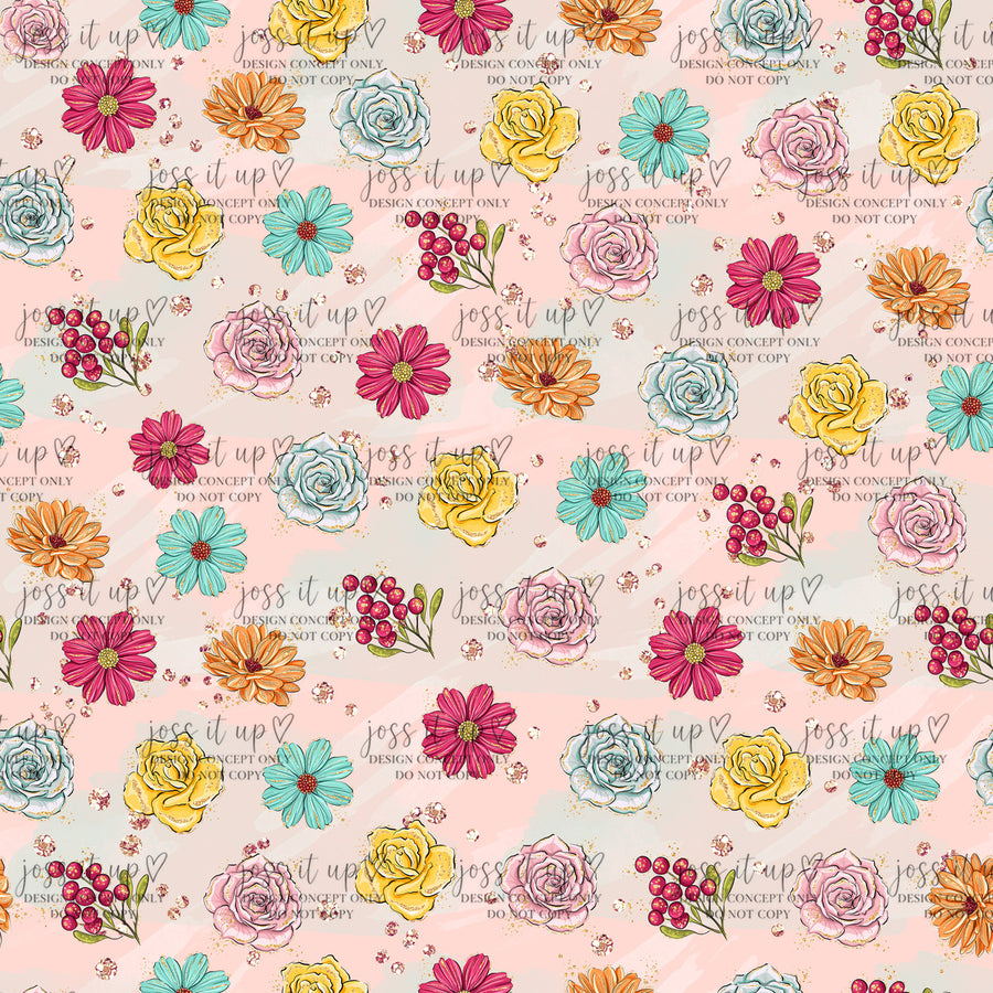 Blush Woodland Florals
