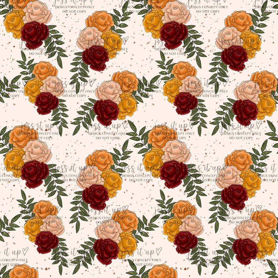 Ivory Autumn Rose Bouquets