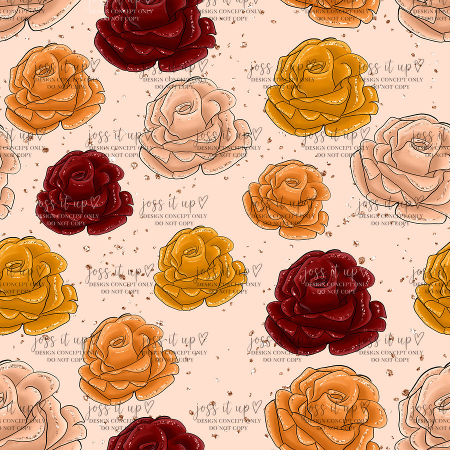 Blush Autumn Rose Scatter