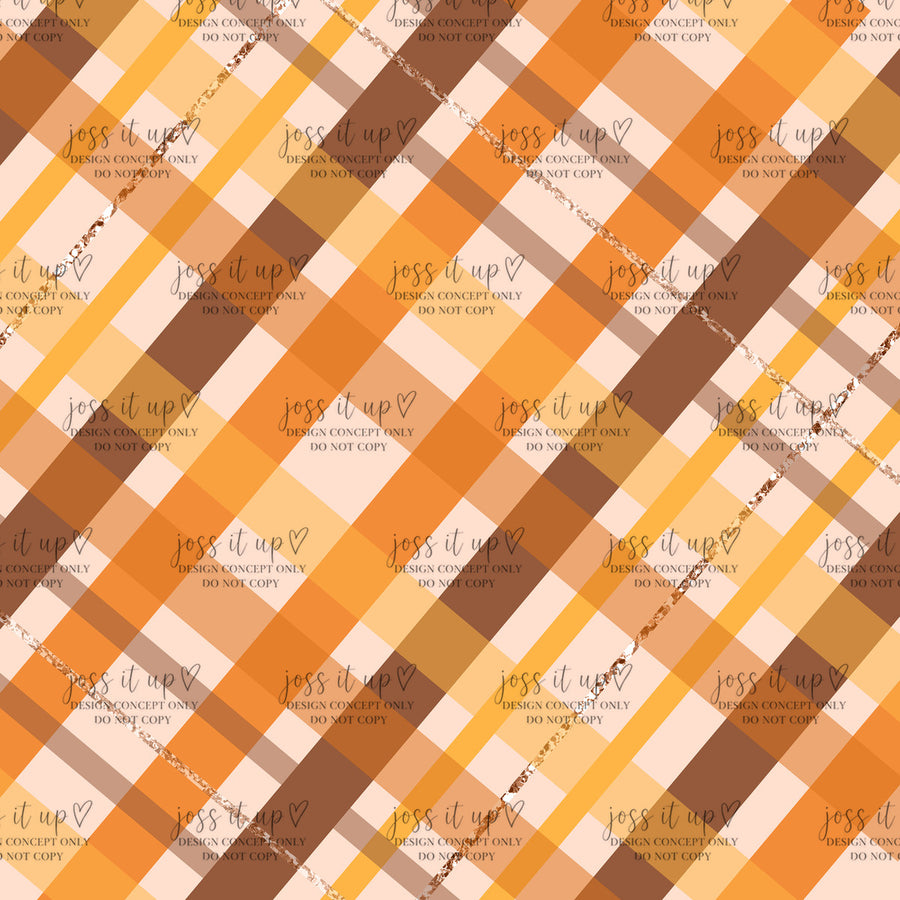 Diagonal Autumn Plaid
