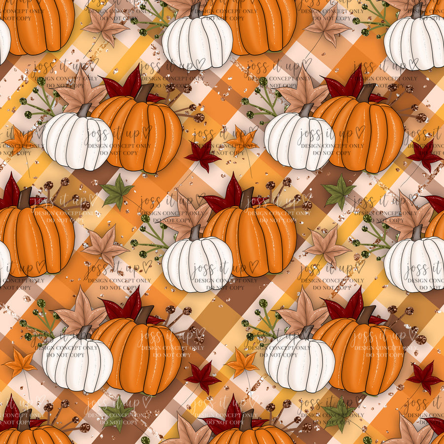 Pumpkin Autumn Plaid