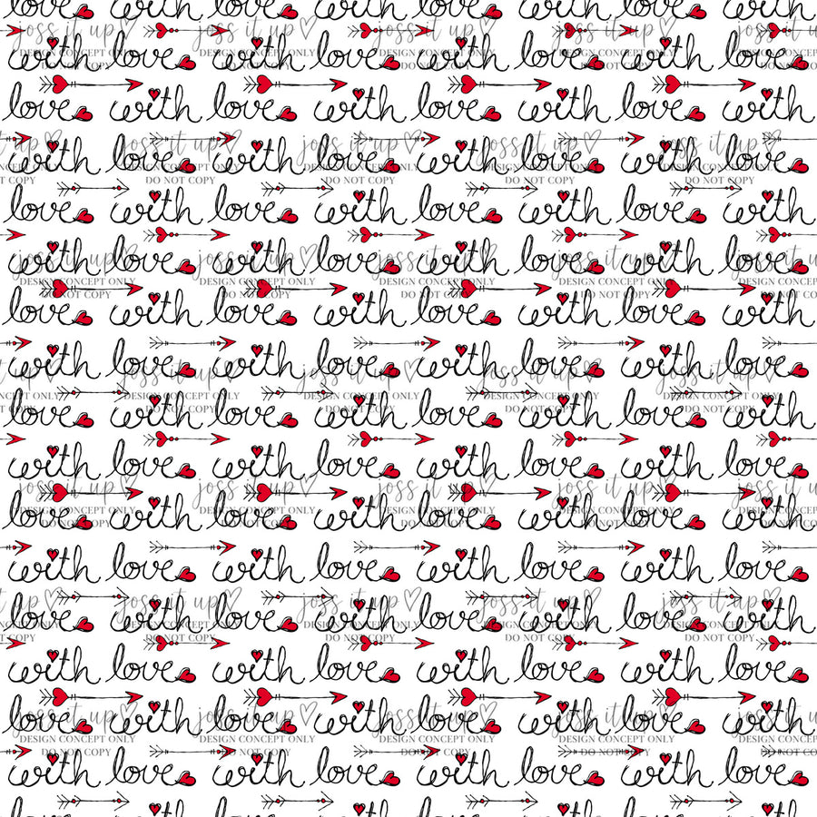 With Love Script Hearts
