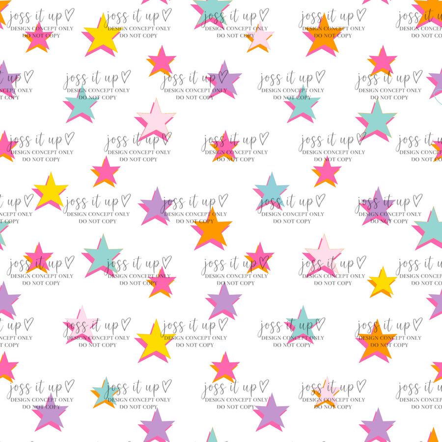 Pastel Rainbow Stars