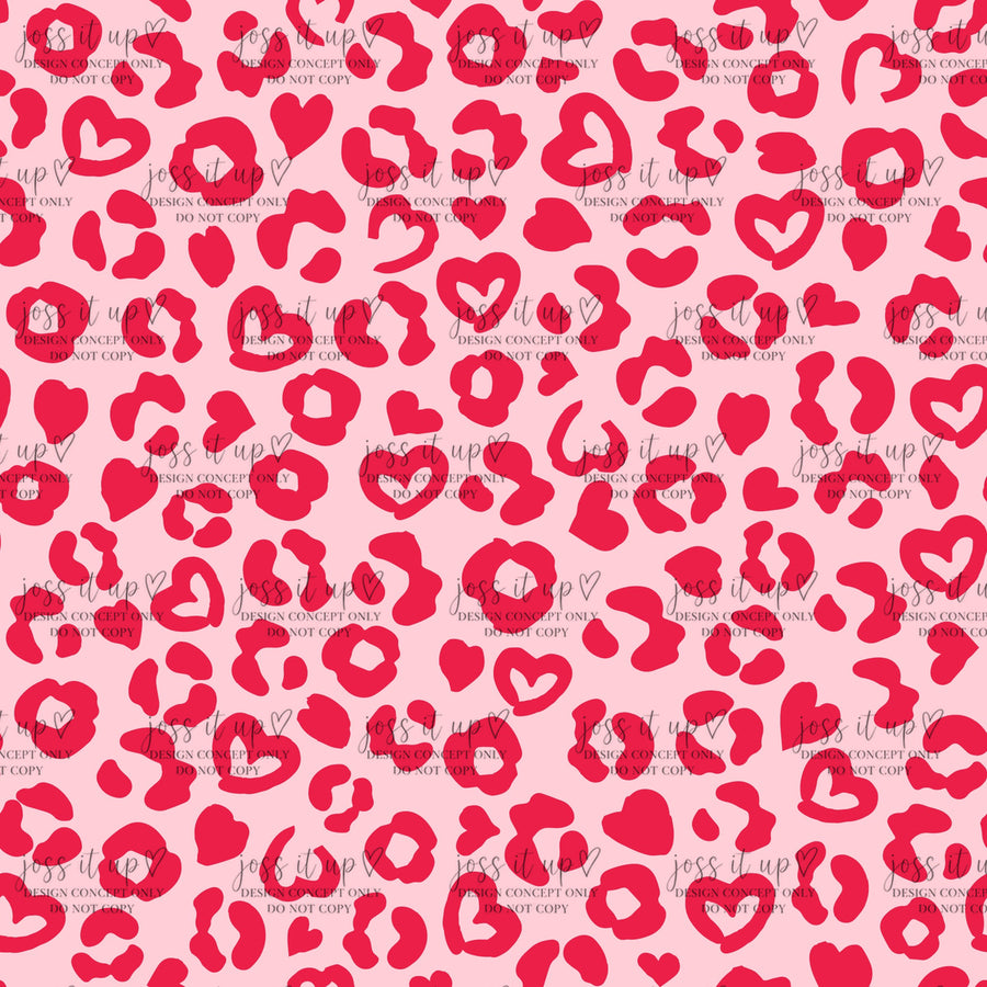 Pink Heart Cheetah Spots