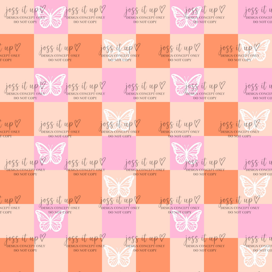 Peach Checker Butterflies