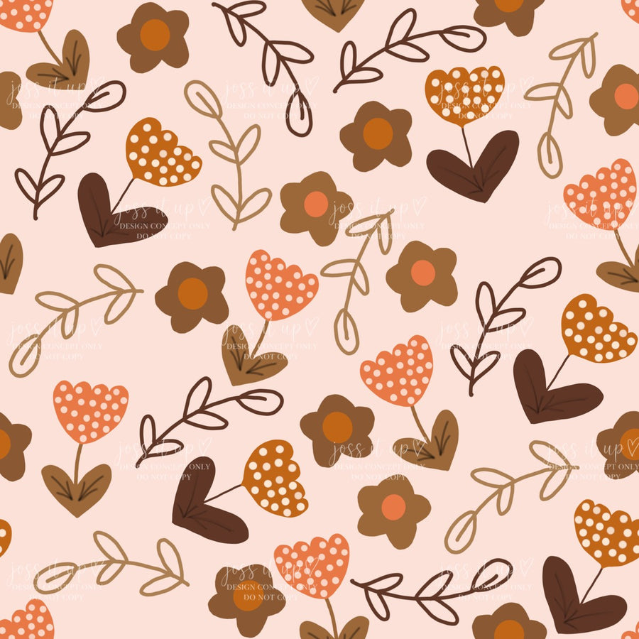 Dotted Retro Florals