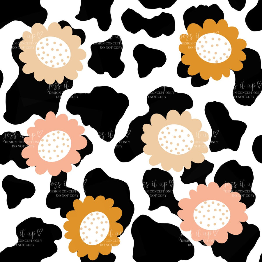 Floral Cow