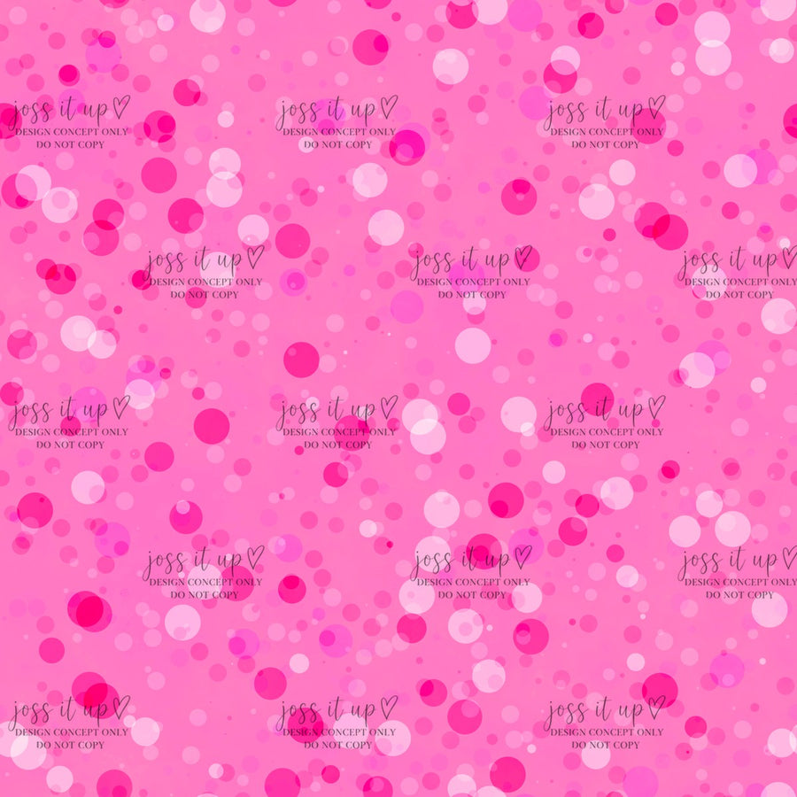 Bokeh Circles On Hot Pink