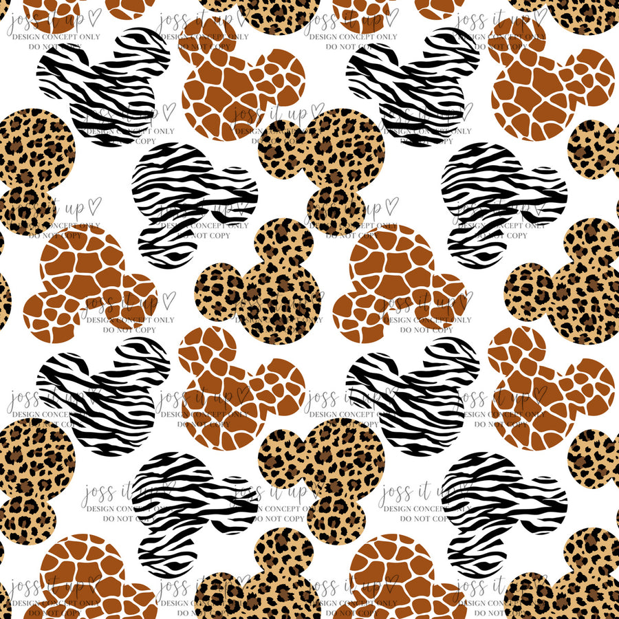 Animal Print Mouse Silhouettes