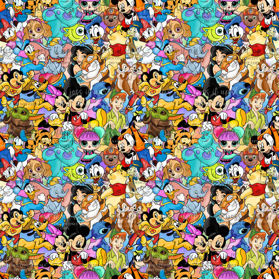 Colorful Cartoon Friends - Mini Motifs