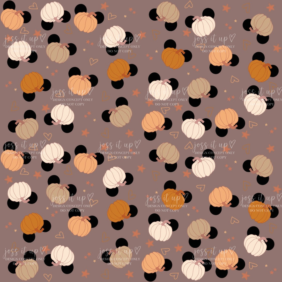 Autumn Pumpkin Mouse Silhouettes