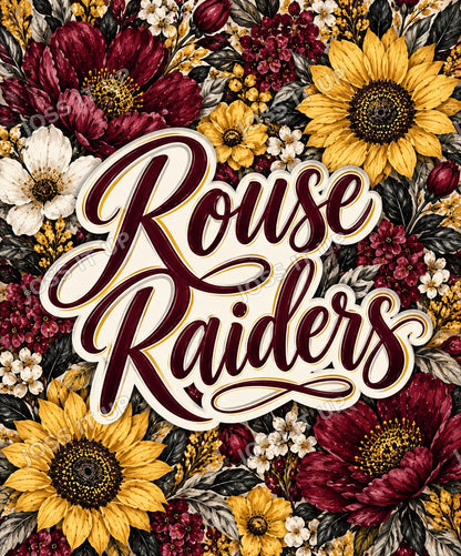 Rouse Raiders Floral Home Team Blanket design