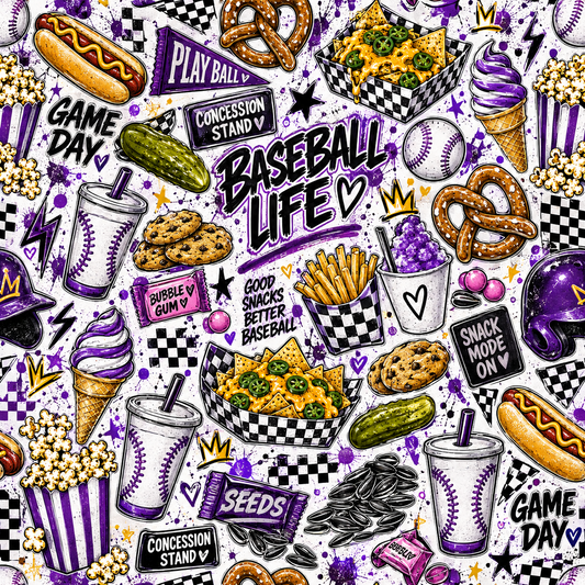 Mambas Baseball Life Pattern fundraiser blanket